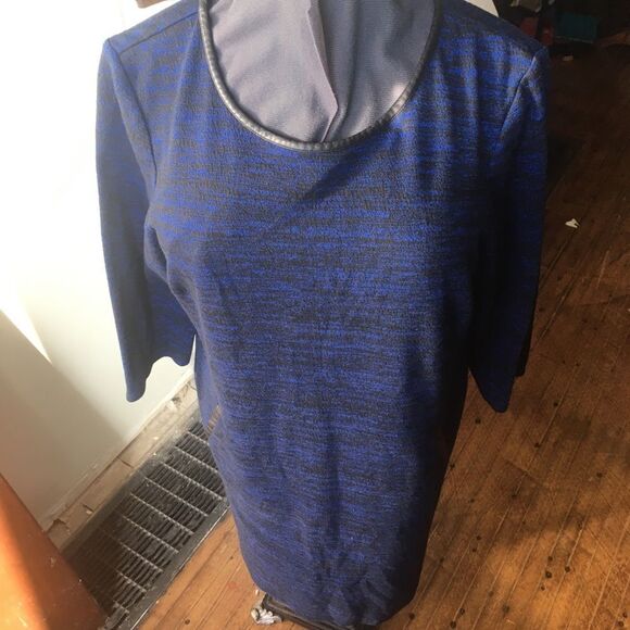 Chico's Dresses & Skirts - Chico’s 2 heathered black & blue dress